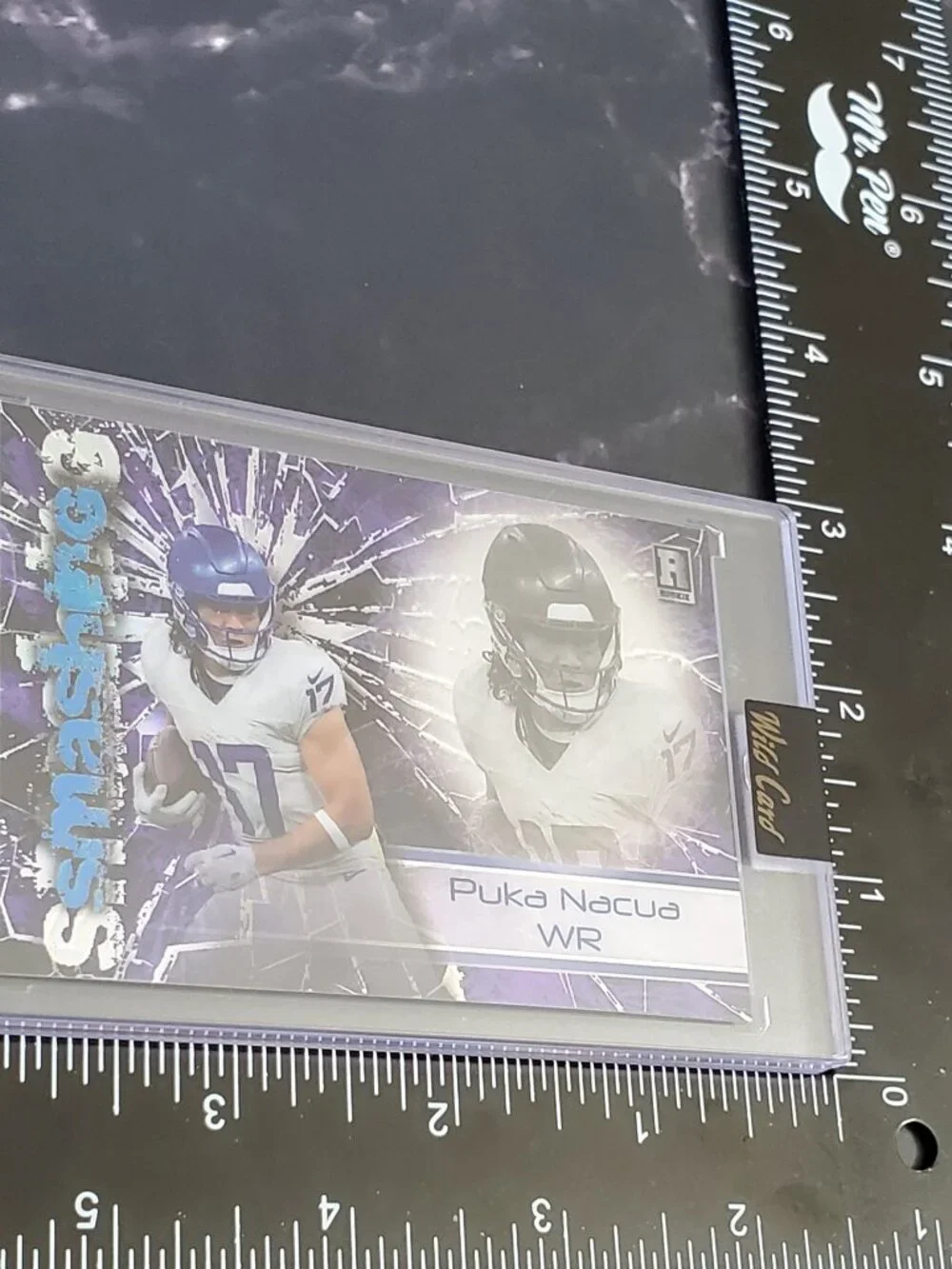 Puka Nacua 2023 Wild Card Football Smashing Encased /75  RC AS-PN   Rams